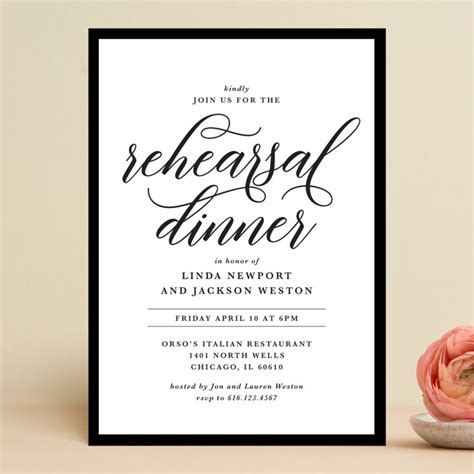 rehearsal dinner invitations minted.